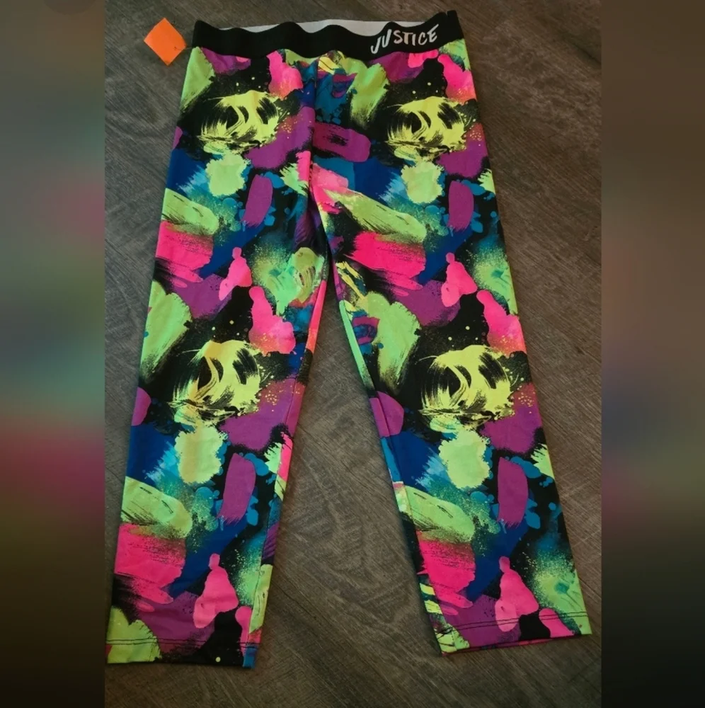 Justice Colorful Athletic Leggings